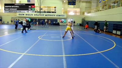 174 lbs 3rd Place Match - Tony Stewart, Northeast Oklahoma vs Griffin Mitchell, Fort Hays State
