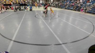 55 lbs Cons. Round 3 - Grizzlee Smith, Glenrock Wrestling Club vs Huxley DeGroot, Lyons Den