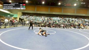 100 lbs Semifinal - Justice Gutierrez, Pomona vs Olivia Munson, Chaminade