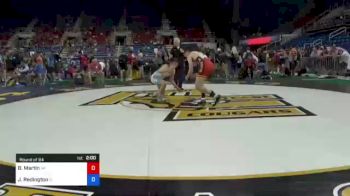 132 lbs Round Of 64 - Braidin Martin, Alaska vs Jacob Redington, Illinois