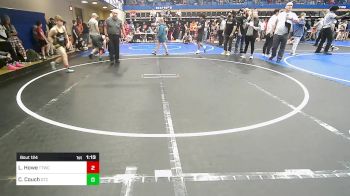 110 lbs Quarterfinal - Lucas Howe, Team Tulsa Wrestling Club vs Cooper Couch, Grove Takedown Club