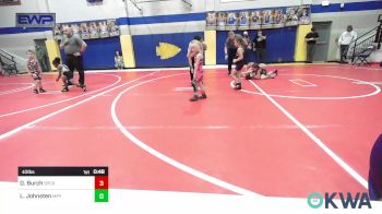 43 lbs Rr Rnd 1 - Dilynn Burch, Sperry Wrestling Club vs Lynnlee Johnsten, Mannford Pirate Youth Wrestling