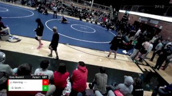 220 lbs Cons. Round 4 - Dylan Scott, Lakeland High School vs Josh Henning, Hanford