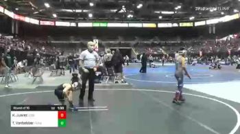 82 lbs Round Of 16 - Kobe Juarez, 208 Spartans vs Tyler Vanbebber, Poway Elite