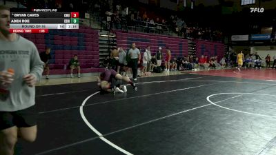 285 lbs Round Of 16 - Bryan Caves, Central Michigan vs Aden Roe, Edinboro