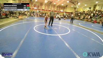 58 lbs Round Of 16 - Nicholas George, Tulsa North Mabee Stampede vs Hudson Massara, Barnsdall Youth Wrestling