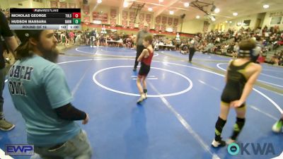 58 lbs Round Of 16 - Nicholas George, Tulsa North Mabee Stampede vs Hudson Massara, Barnsdall Youth Wrestling