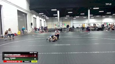 44 lbs Round 3 - Brayden Skroski, Florida Scorpions Wrestling Club vs Beau Toder, Rampage