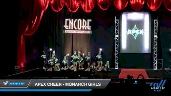 Apex Cheer - Monarch Girls [2019 Youth - Small 2 Day 2] 2019 Encore Championships Houston D1 D2