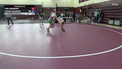 165.7-173 lbs Champ. Round 3 - Colton Tollefson, FWA vs Cael Weisskopf