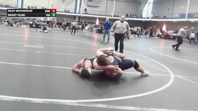 285 lbs Consi Of 16 #1 - Riley McPherson, Brown vs Brody Kline, F&m