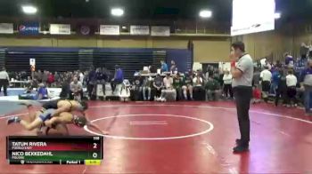 138 lbs Quarterfinal - Tatum Rivera, Pueblo East vs Nico Bekkedahl, Poudre