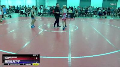 130 lbs Placement Matches (8 Team) - Howard Hill, Florida vs Dominic Butera, Pennsylvania Blue