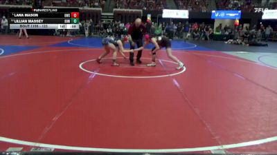 123 lbs Cons. Round 2 - Lillian Massey, Glasgow Wrestling Club vs Lana Mason, Glasgow Wrestling Club