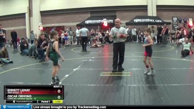 56 lbs Semis (4 Team) - Emmett LeMay, Ares Black vs Oscar Ormond, Carolina Hammer Squad