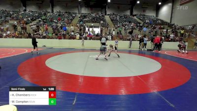85 lbs Semifinal - Kannon Chambers, Rockmart Takedown Club vs Walker Compton, Roundtree Wrestling Academy