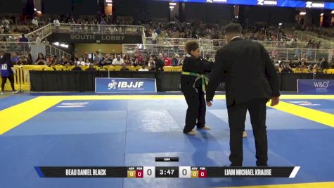 Liam Michael Krause vs Beau Daniel Black 2025 Pan Kids Jiu-Jitsu IBJJF Championship