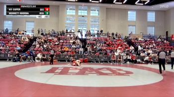 132 lbs Cons. Round 2 - Bennett Sberna, Montgomery Bell Academy vs NY Cofer, Baylor School