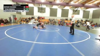 Boys 159 lbs Champ. Round 1 - Nathan Colombo, Las Plumas Boys vs Ryan Herring, Live Oak Boys