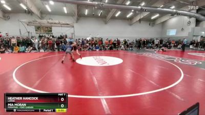 100 lbs Cons. Round 3 - Mia Moran, Fountain - Fort Carson vs Heather Hancock, Lamar