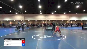 74 kg Quarterfinal - Timmy Boda, Central Florida Wrestling Academy @LHP (Lake Highland Prep) vs Zachary Leto, Florida