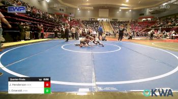 67 lbs Quarterfinal - Jax Henderson, IRONMEN Wrestling Club vs Isaac Emerald, Jenks Trojan Wrestling Club