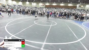 49 lbs Consi Of 8 #2 - Elijah Ortiz-Esparza, Lassen Wrestling Association vs Frank Swickard, Gold Rush Wrestling