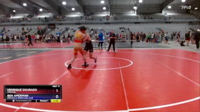 144 lbs Quarterfinal - Ben Amerman, Kirksville Wrestling Club vs Henrique Dourado, Missouri