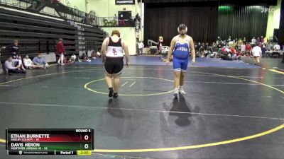 285 lbs Round 5 (10 Team) - Davis Heron, Mortimer Jordan HS vs Ethan Burnette, Shelby County