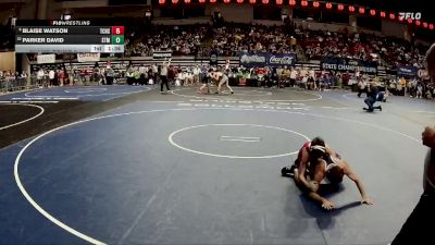 D 2 113 lbs Champ. Round 2 - Parker David, St. Thomas More vs Blaise Watson, Teurlings Catholic