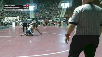 7A 138 lbs Champ. Round 1 - Raylan Smith, Opelika Hs vs Logan Becklehimer, Enterprise HS