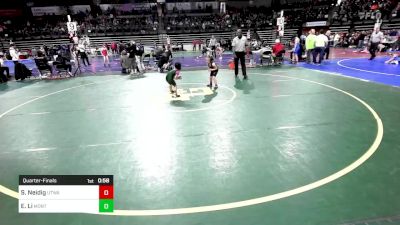 55 lbs Quarterfinal - Sofi Neidig, Utwa vs Ellie Li, Montgomery Youth Wrestling