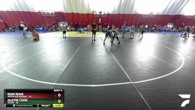 149-150 B Round 1 - Kian Riahi, Grayslake Central vs Dustin Cook, Xavier