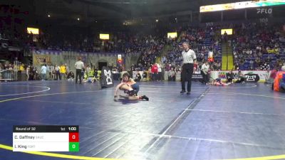 90 lbs Round Of 32 - Caden Gaffney, Saucon Valley vs Isaak King, Fort LeBoeuf