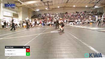 55 lbs Semifinal - Lukus Reyes, Pawhuska Elks Takedown vs Beau Barrett, Black Fox Wrestling Club