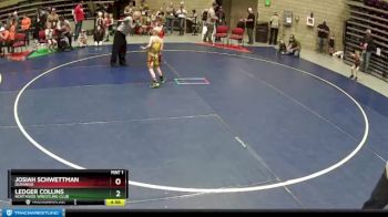 51 lbs Cons. Round 3 - Ledger Collins, Northside Wrestling Club vs Josiah Schwettman, Durango