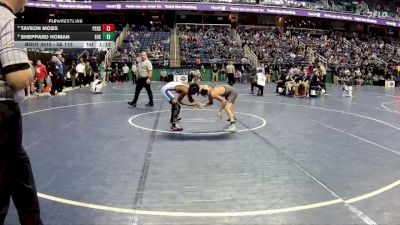 3A 113 lbs Champ. Round 1 - Taveon Moss, Person vs Sheppard Homan, Enka High School