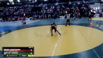 82 lbs Quarterfinal - Drake Christensen, Amherst Wrestling Club vs Bentley Cusatis, 2TG