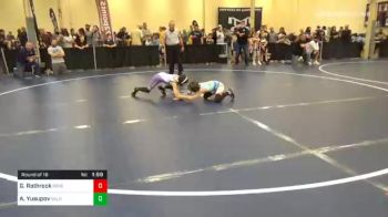 65 lbs Prelims - Grey Rothrock, Seneca Valley vs Akhmed Yusupov, Baldwin