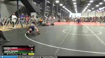 130 lbs Round 4 (6 Team) - Joseph Toscano, Team California vs Hayden Andrus, PA Silver