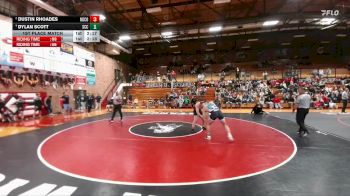 174 lbs 1st Place Match - Dylan Scott, Southeast Community College vs Dustin Rhoades, Northwest College