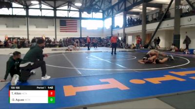 156-166 lbs Quarterfinal - Daniel Aguas, Unattached vs Tatum Allen, Sterling Elite