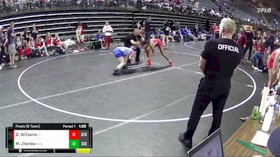 126 lbs Finals (8 Team) - Meredith Zlomke, Nebraska Blue vs Damiyah Williams, Team Iowa