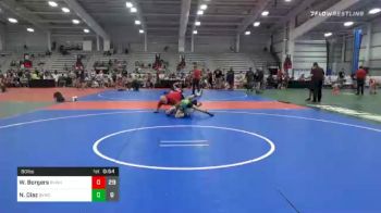 90 lbs Prelims - Weston Borgers, Revival White vs Nico Diaz, Buffalo Valley Wrestling Club Elem