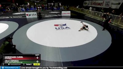 49 lbs Cons. Round 4 - JamesMark Curiel, California vs Cruz Esparza, Total Kaos Wrestling Club