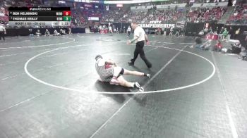 D1-215 lbs Champ. Round 1 - Thomas Reilly, Kenosha Bradford vs Ben Helminski, Menomonie