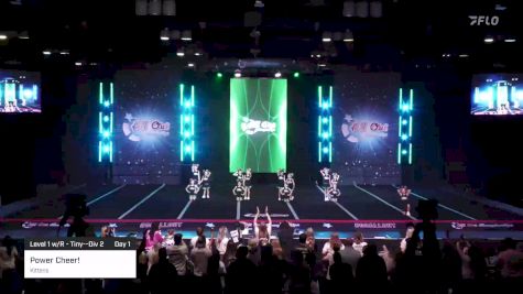 Power Cheer! - Kittens [2023 Level 1 w/R - Tiny--Div 2 Day 1] 2023 The All Out Nationals