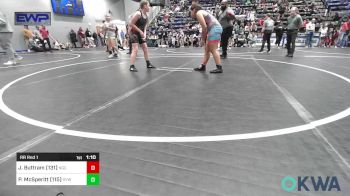 115/170 lbs Rr Rnd 1 - Jenntre Buttram (131), Norman Grappling Club vs Parker McSperitt (115), Geary Youth Wrestling