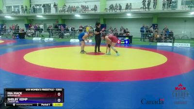 53kg Quarterfinal - Mia Mack, Kingston WC vs Shelby Kemp, L`Essor WC