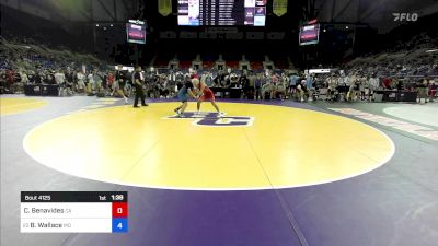 132 lbs Rnd Of 128 - Caleb Benavides, CA vs Blaine Wallace, MO